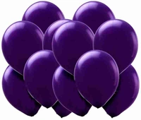 Purple Metallic Balloons (50pcs) - Purple