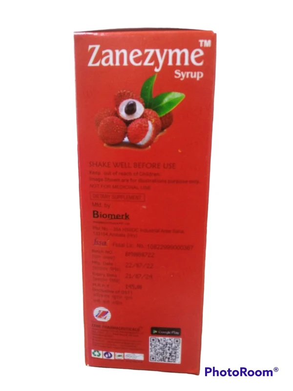 ZANEZYME LITCHI SYRUP 200 ML