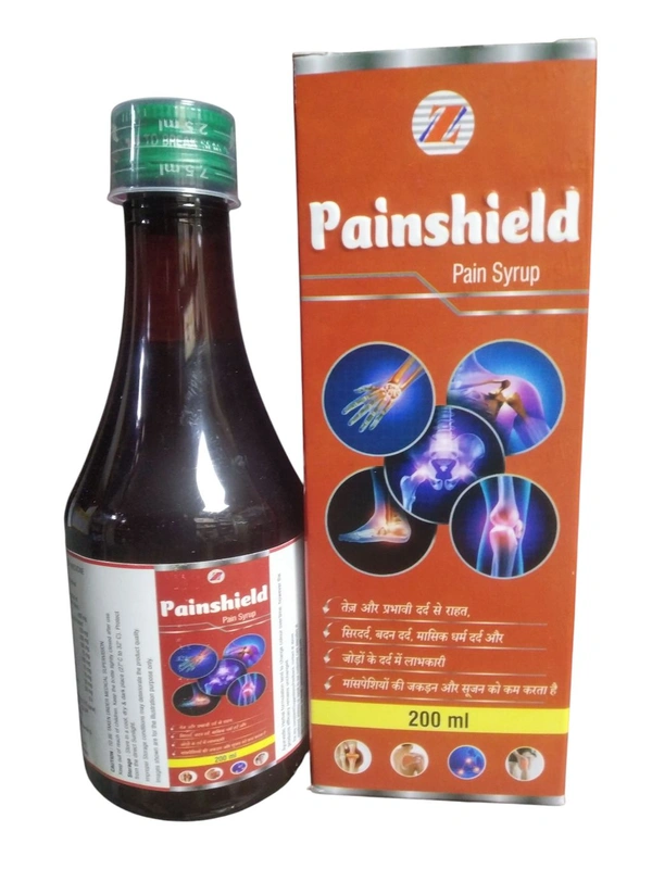 Zane Pharmaceuticals PainShield Ortho Syrup (200 ml) — Ayurvedic Syrup for Joint Pain, Back Pain & Musculoskeletal Inflammation | Maharasnadi + Yograj Guggulu + Shallaki