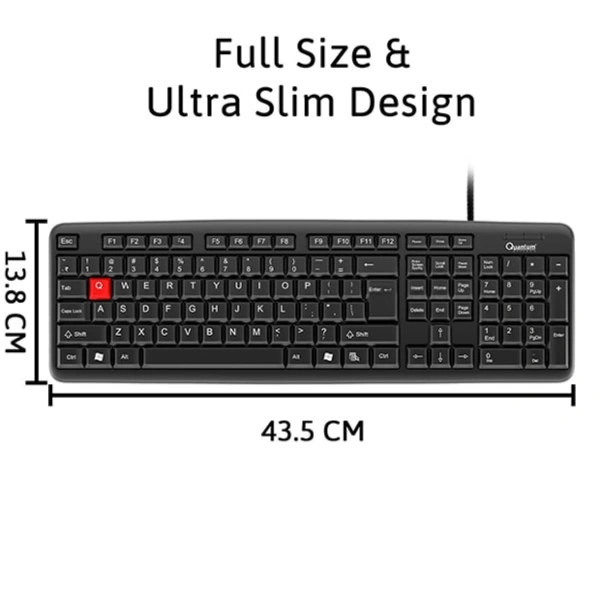 Quantum QHM7403D Wired USB Keyboard - 2