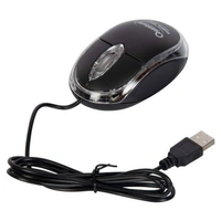 Quantum QHM222 3-Button Wired Optical Mouse (Black) - 2