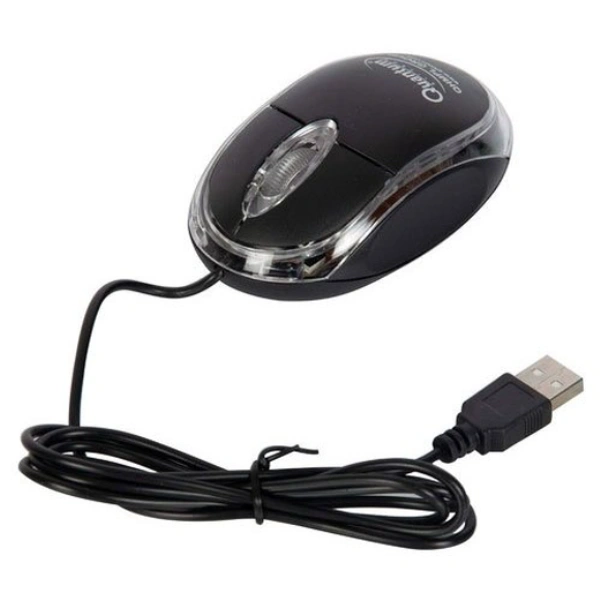 Quantum QHM222 3-Button Wired Optical Mouse (Black) - 2