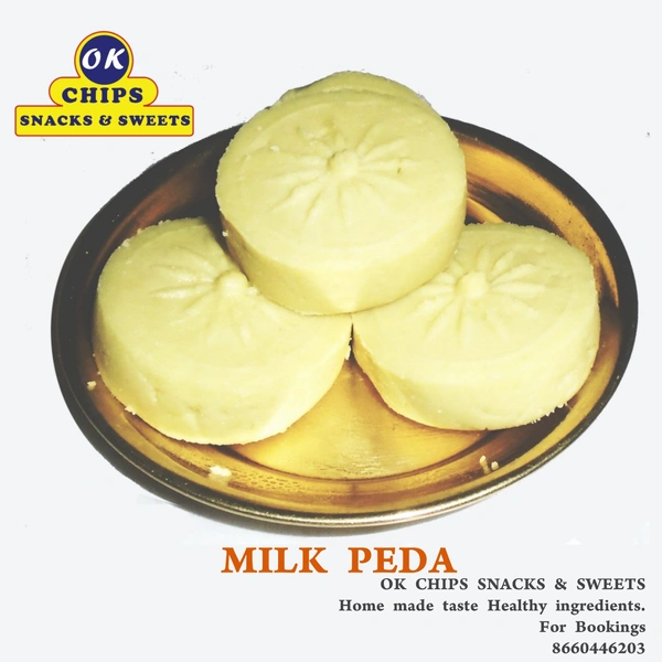 Milk Peda ( Doodh Peda ) - White, Medium