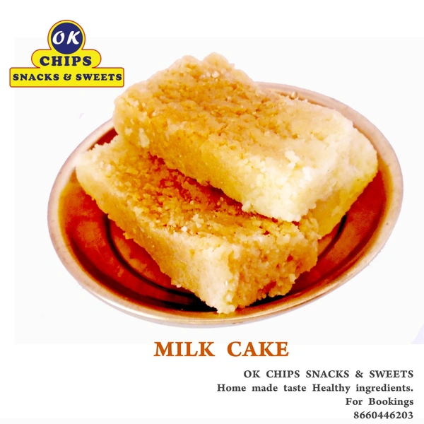 MILK CAKE - light yellow and white, medium
