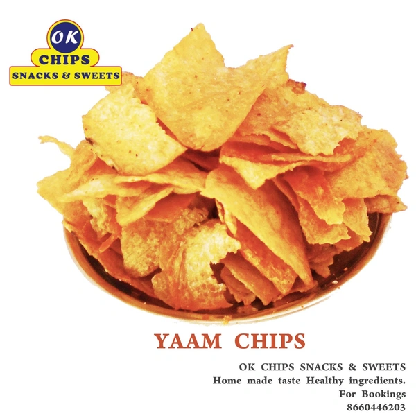 YAAM CHIPS - Light yellow, medium
