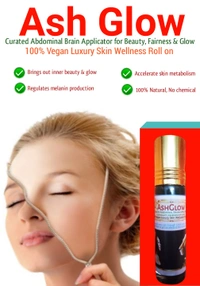 DLS Ashglow:Curated Abdominal Brain Applicator For Beauty Fairness & Glow - 8 ML