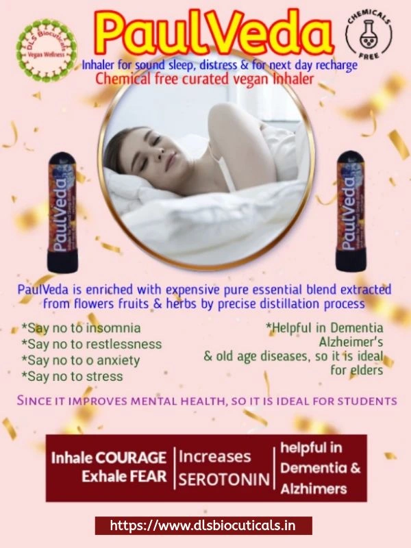 DLS PaulVeda: Inhaler For Sound Sleep Distress & For Next Day Recharge