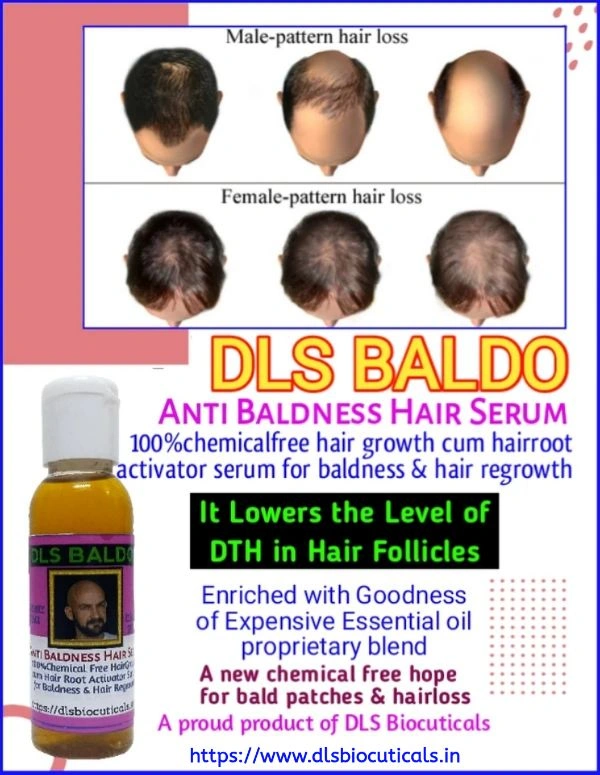 DLS BALDO:100% Chemical Free Anti Baldness Hair Serum - 50ML