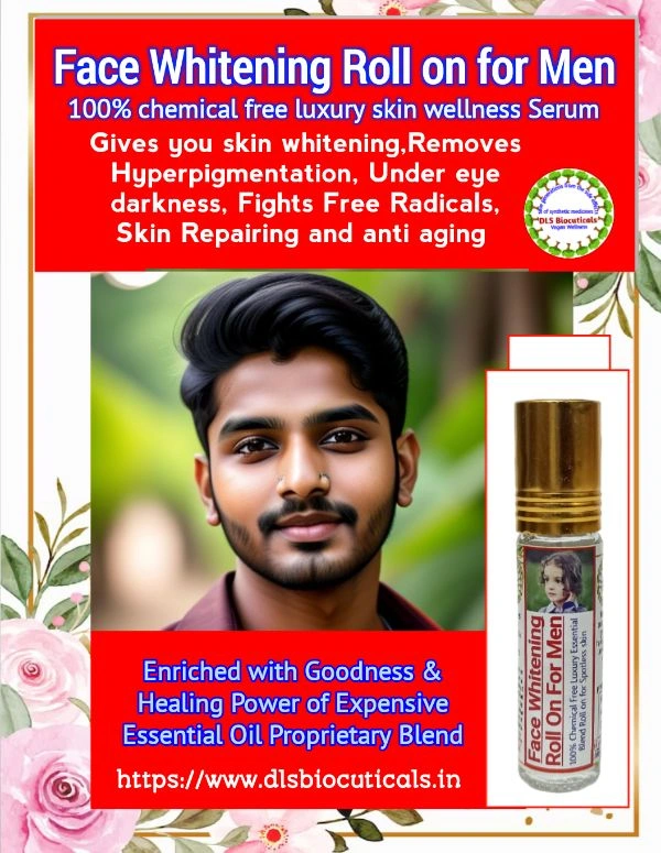 DLS Face Whitening Roll On For Men - 6 ML