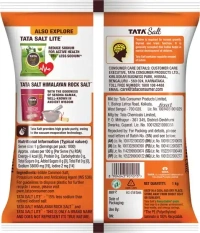 TATA Tata Free Flowing and Iodised Namak, Vacuum Evaporated Iodized Salt (1 kg) - 1KG