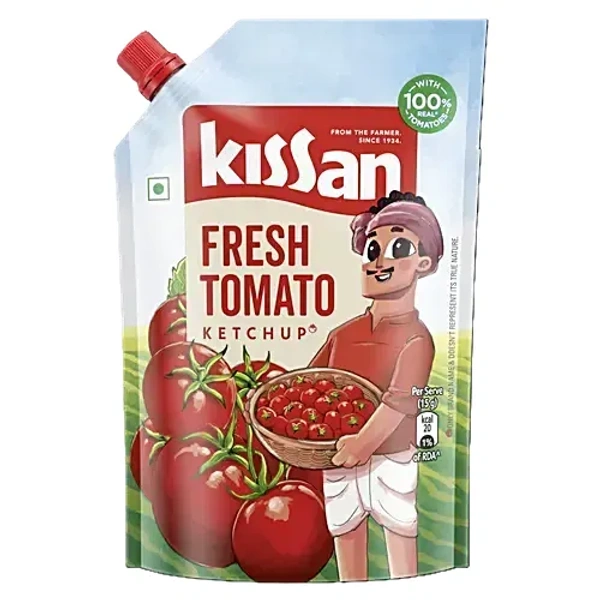 Kissan Fresh Tomato Ketchup, 415 g Pouch