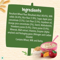 CERELAC Baby Cereal with Milk, Wheat - Rice Mixed Fruit, From 10 to 24 Months, Stage 3, Source of Iron & Protein ,Bag-In-Box Pack 300g
