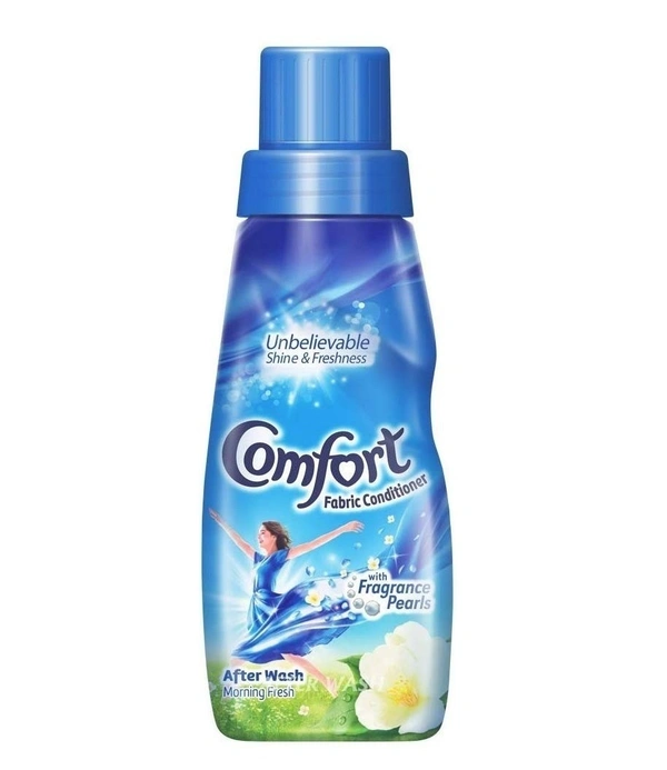 Comfort After Wash Morning Fresh Fabric Liquid Conditioner(Fabric Softener)-For Softness, Shine And Long Lasting Freshness, 210ml