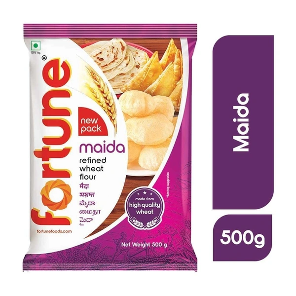 FORTUNE Maida Pouch, 500 Gram - 500GM