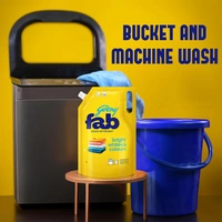 Godrej Fab Liquid Detergent Refill Pouch for Machine & Hand Wash - 1L - 1ltr