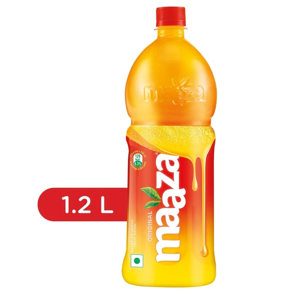Maaza Mango Drink, Original Flavour, 1.2 L PET Bottle - 1.2ltr
