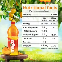 Maaza Mango Drink, Original Flavour, 1.2 L PET Bottle - 1.2ltr