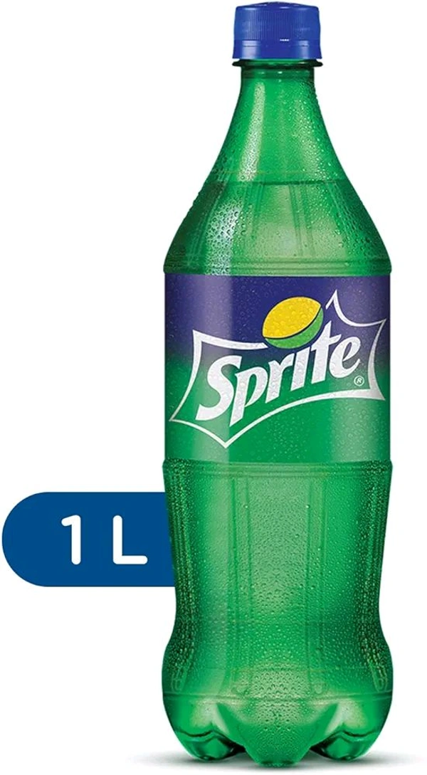 Sprite Lemon-Lime Flavoured Cold Drink | Refreshing Taste | Clear Soft Drink with No Added Colours | PET Bottle, 1 L - 1ltr