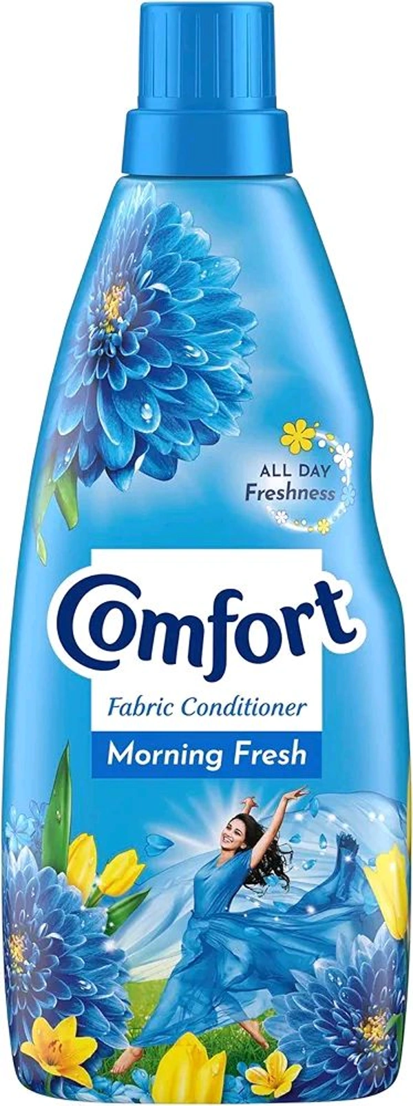 Comfort Morning Fresh Fabric Conditioner 860 mL | After Wash Liquid Fabric Softener | Softness, Shine & Long Lasting Freshness
