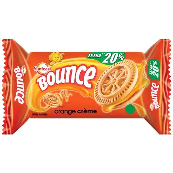 Sunfeast Bounce Orange Cream Biscuit(12 Pcs.) 
