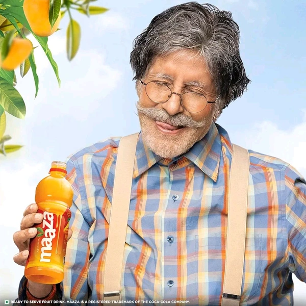 Maaza Mango Drink | Mango Fruit Drink Real Mango Pulp |Maaza Mango Juice drink| Ready-To-Serve Drink, PET Bottle 600 ml