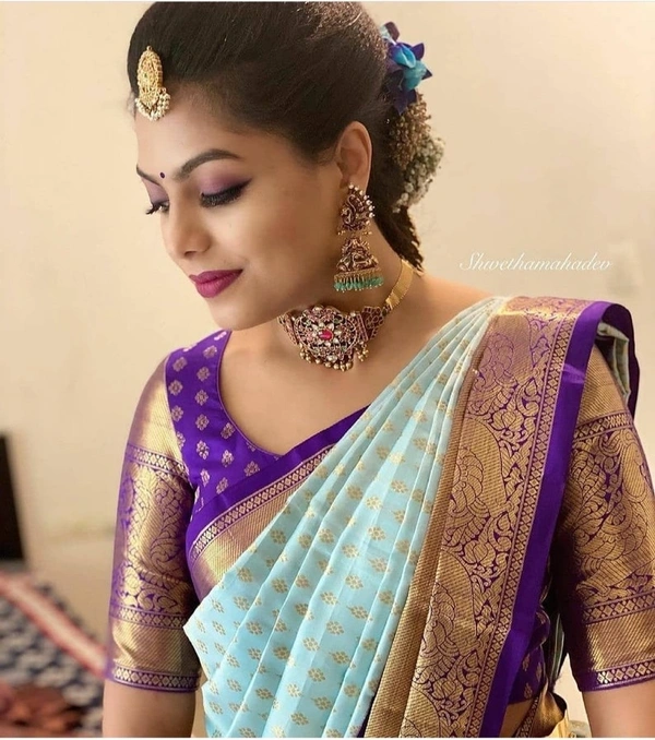  Nityam Partywear Silk Saree