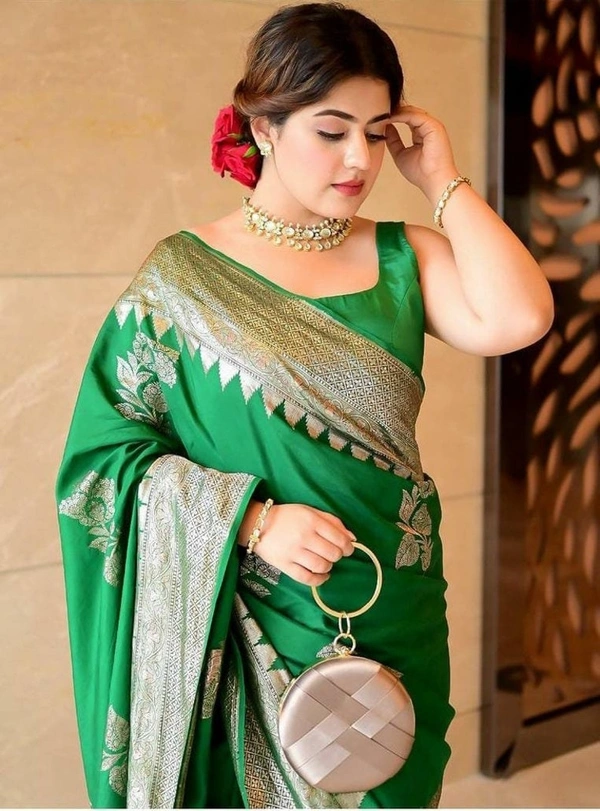 Elegant Partywear Banarasi Silk 
