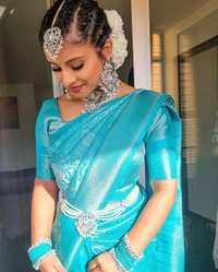 Elegant Partywear Jacquard Silk Saree 