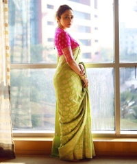Green Soft Weaving Banarasi Saree