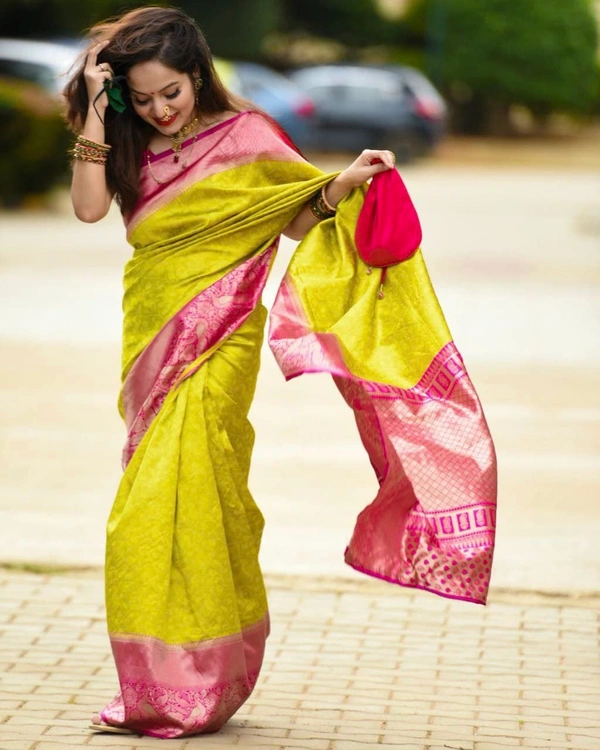 South Trendy Weaving Saree For Women