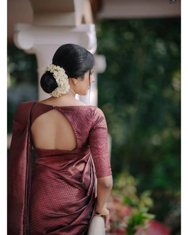 Lavanya Mahroon Silk Saree