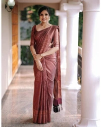 Lavanya Mahroon Silk Saree
