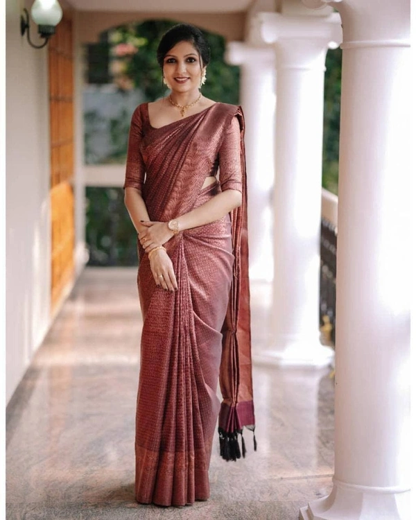 Lavanya Mahroon Silk Saree