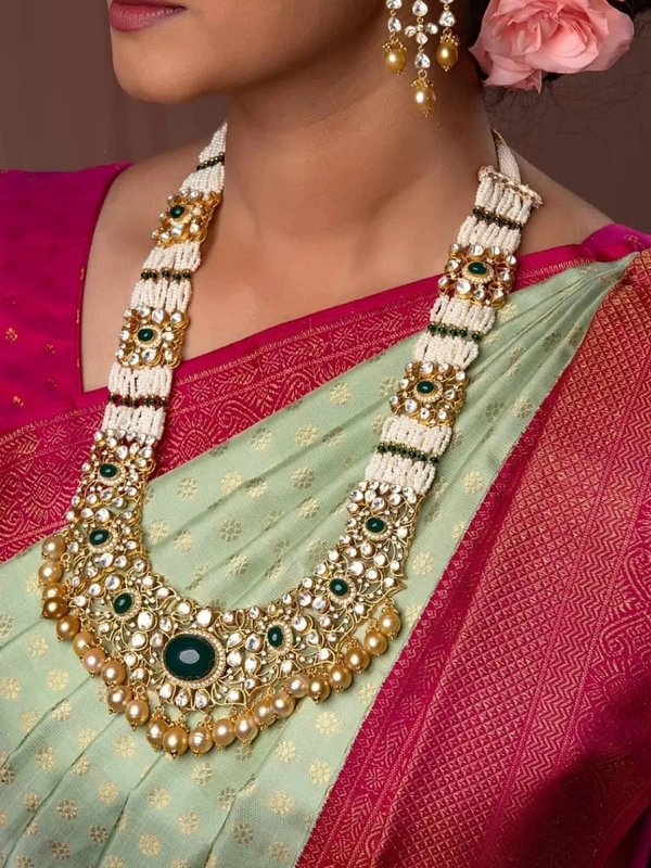 Pista green soft lichi silk jacquard weaving work ceremonial saree