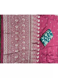 Maroon banarasi kota silk gold jari work wedding saree