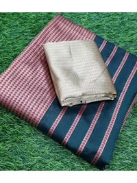 Green kanchipuram silk jacquard weaving work wedding saree