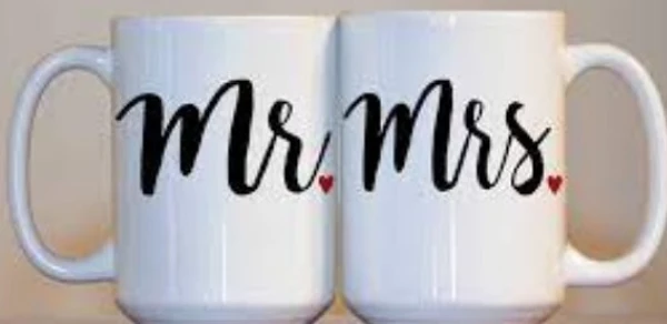 Mr And Mrs 2 Pis Cuple Set Coffee Muh