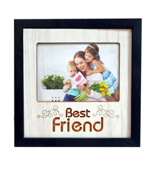 Wooden MDF Lazer Cutting Best Friend Photo Frame 5x7