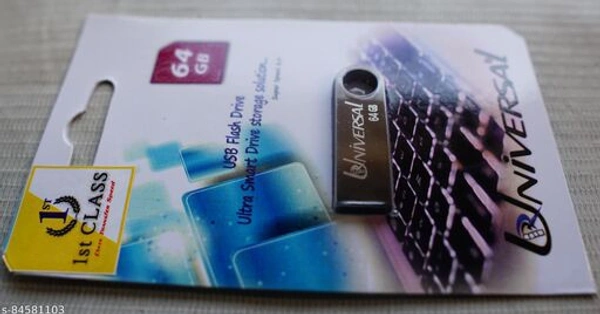 Universal 64gb Pendrive. High Speed.2.0 - 64gb 2.0, Metaic Black