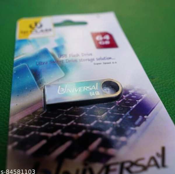Universal 64gb Pendrive. High Speed.2.0 - 64gb 2.0, Metaic Black