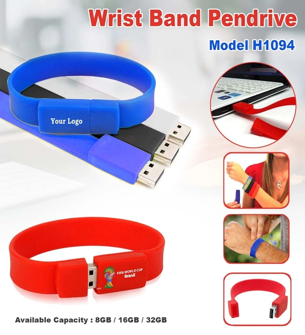 Wrist Band Pendrive.   !! on't give a order direct here. WhatsApp us - 8926066999 !! - 8GB /16GB/32GB/64GB, Gold,Satin,Sliver,Black