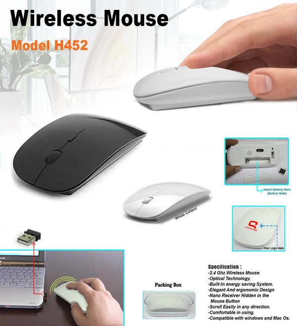 Wireless Moues. !! on't give a order direct here. WhatsApp us - 8926066999 !! - 44x27.5x40cm, Black,White