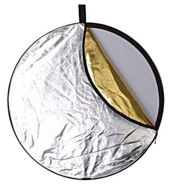 Powerpak 5-in-1 Collapsible Photo Light Reflector 42" (110 cm) - 110 x 110 x 5.6 Centimeters, Multi Color