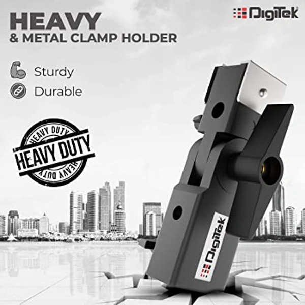 Digitek Heavy Duty Metal Umbrella Clamp with Hotshoes Mount (DMUC-001)