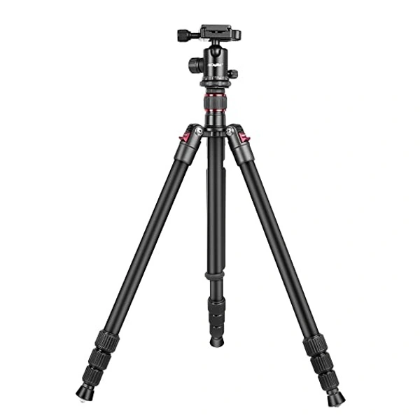 DIGITEK® (DTR-500BH) (152 cm) Professional Aluminum Tripod Cum Monopod, with Swivel Pan Head, Maximum Operating Height : 1510 mm, Maximum Load Upto: 7kgs (Black) - DTR-500BH