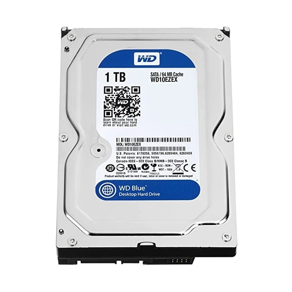 Western Digital WD10EZEX Blue 1 TB 7200 RPM 64 MB Cache SATA 6.0 GB/s 3.5 inch Internal Hard Drive - 15 x 10 x 12 Centimeters