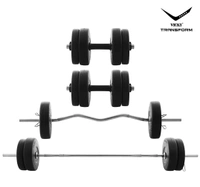 Vicky Transform Home Gym Set - 20 kg Home Gym set, black
