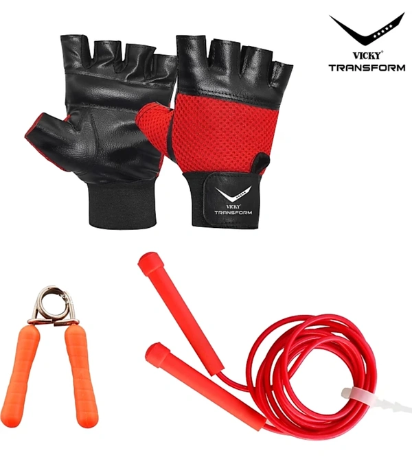 Vicky Transform Home Gym Set - 20 kg Home Gym set, black