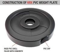 KRX 20 kg PVC 20 KG COMBO 3 WB Home Gym Combo