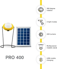 Sun King Pro 400 Solar Emergency Portable Led Light